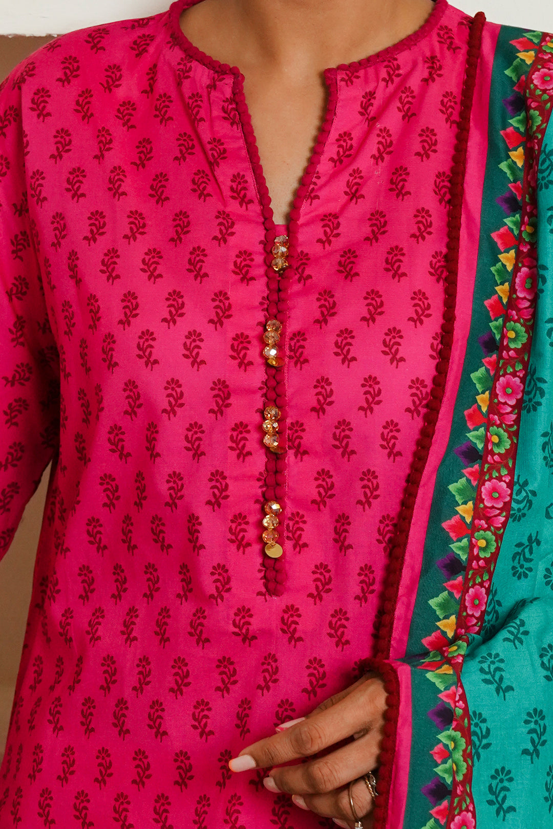 Zellbury | Unstitched 3 Piece Cambric | Shirt Shalwar Dupatta - 0123 - House Of Zarish