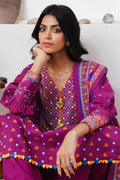 Zellbury | Unstitched 3 Piece Cambric | Shirt Shalwar Dupatta - 0124 - House Of Zarish
