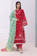Zellbury | Unstitched 3 Piece Cambric | Shirt Shalwar Dupatta - 0136 - House Of Zarish