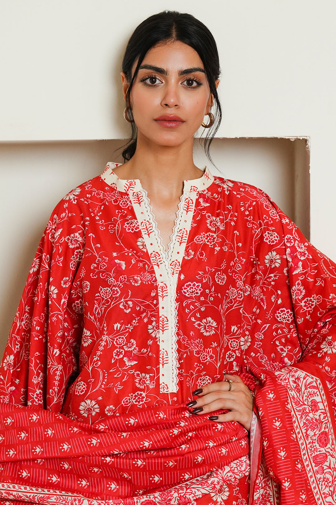 Zellbury | Unstitched 3 Piece Cambric | Shirt Shalwar Dupatta - 0139 - House Of Zarish