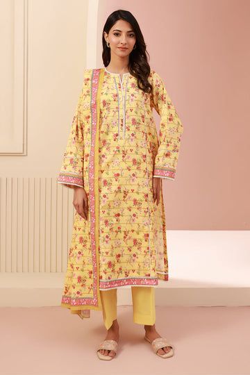 Zellbury | Unstitched 3 Piece Cambric | Shirt Shalwar Dupatta - 0627 - Libasekhas