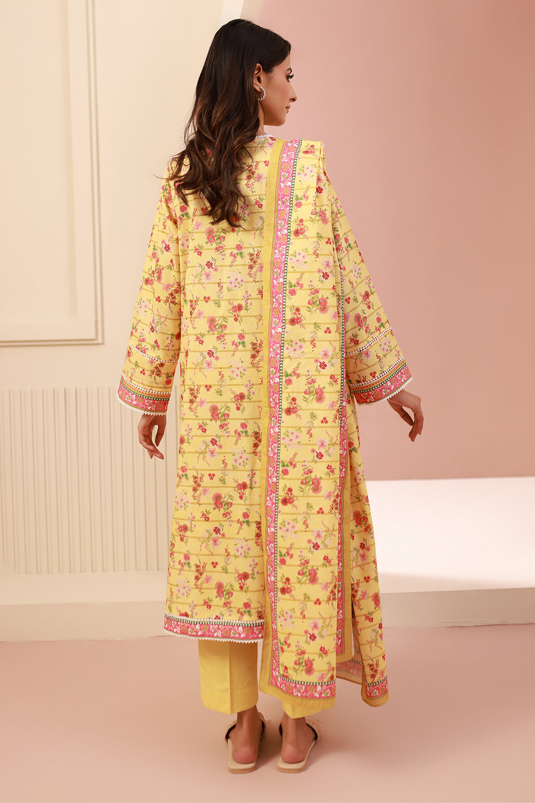 Zellbury | Unstitched 3 Piece Cambric | Shirt Shalwar Dupatta - 0627 - Libasekhas