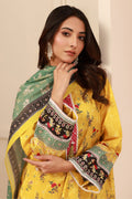 Zellbury | Unstitched 3 Piece Cambric | Shirt Shalwar Dupatta - 0631 - House Of Zarish