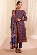 Zellbury | Unstitched 3 Piece Cambric | Shirt Shalwar Dupatta - 0632 - House Of Zarish