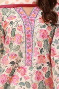 Zellbury | Unstitched 3 Piece Cambric | Shirt Shalwar Dupatta - 0640 - House Of Zarish