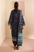 Zellbury | Unstitched 3 Piece Cambric | Shirt Shalwar Dupatta - 0642 - House Of Zarish