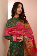 Zellbury | Unstitched 3 Piece Cambric | Shirt Shalwar Dupatta - 0662 - House Of Zarish