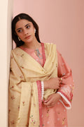 Zellbury | Unstitched 3 Piece Cambric | Shirt Shalwar Dupatta - 0665 - House Of Zarish
