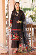 Zellbury | Unstitched 3 Piece Cambric | Embroidered Shirt Shalwar Dupatta - 0283 - House Of Zarish