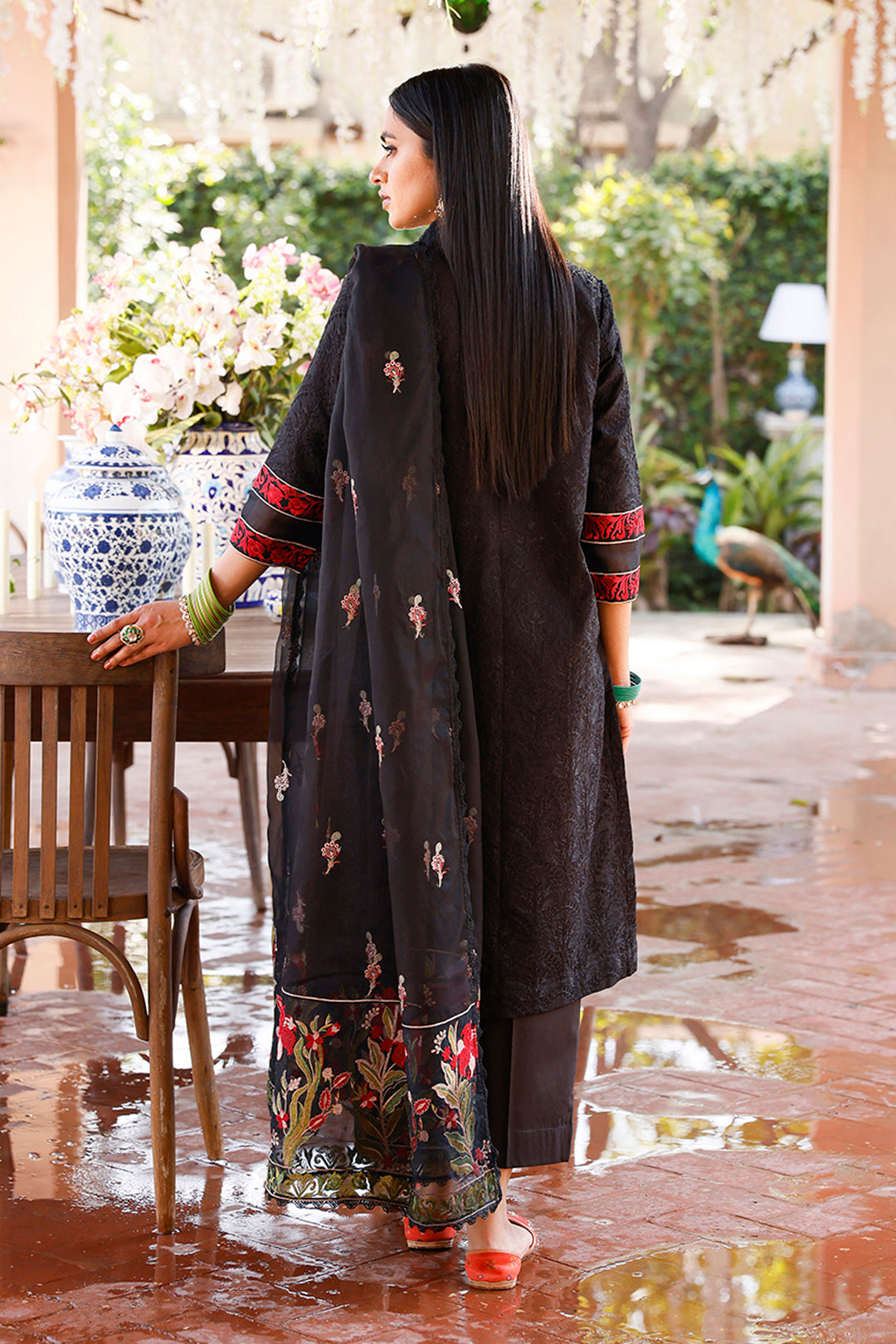 Zellbury | Unstitched 3 Piece Cambric | Embroidered Shirt Shalwar Dupatta - 0283 - Libasekhas