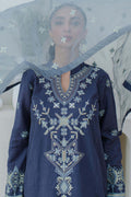 Zellbury | Unstitched 3 Piece Purple | Embroidered Shirt Shalwar Dupatta - 0300 - Libasekhas