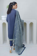 Zellbury | Unstitched 3 Piece Purple | Embroidered Shirt Shalwar Dupatta - 0300 - Libasekhas