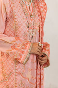 Zellbury | Unstitched 3 Piece Lawn | Embroidered Shirt Shalwar Dupatta - 0324 - Libasekhas