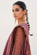 Zellbury | Unstitched 3 Piece Khaddi | Embroidered Shirt Shalwar Dupatta - 0356 - Libasekhas