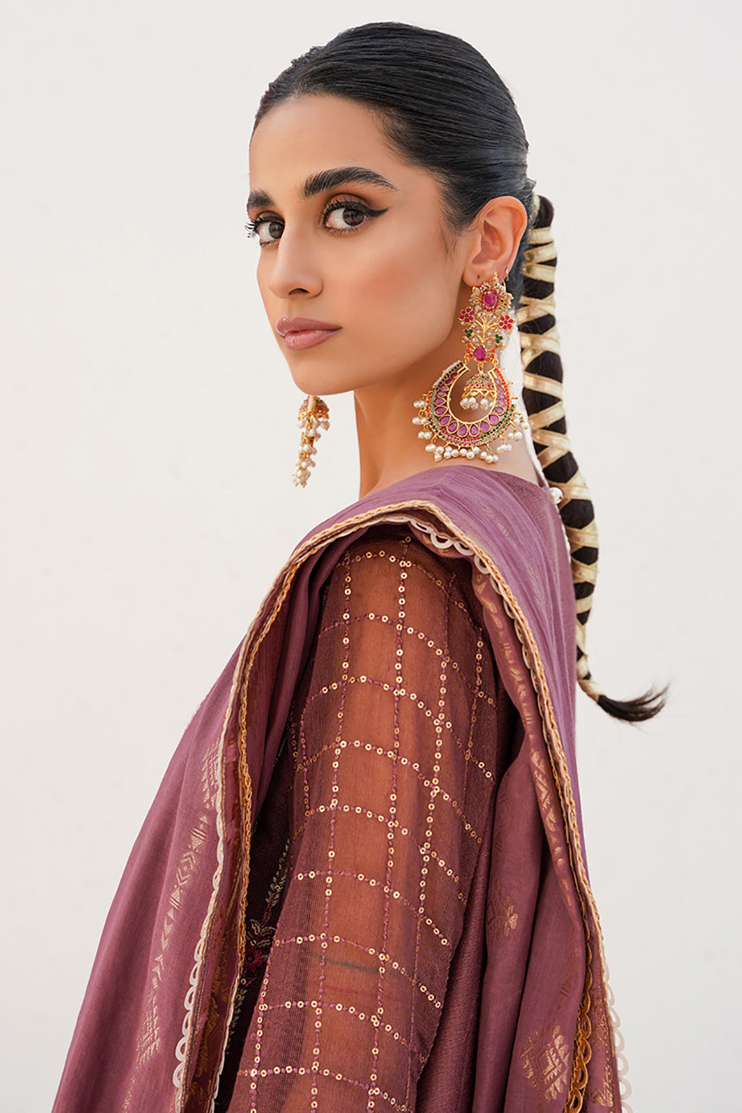 Zellbury | Unstitched 3 Piece Khaddi | Embroidered Shirt Shalwar Dupatta - 0356 - House Of Zarish