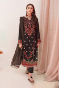 Zellbury | Unstitched 3 Piece Raw Silk | Embroidered Shirt Shalwar Dupatta - 0357 - Libasekhas