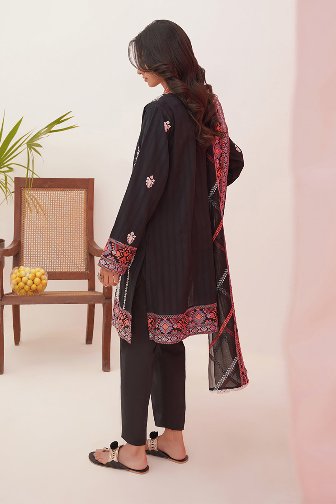 Zellbury | Unstitched 3 Piece Lawn | Embroidered Shirt Shalwar Dupatta - 0360 - House Of Zarish