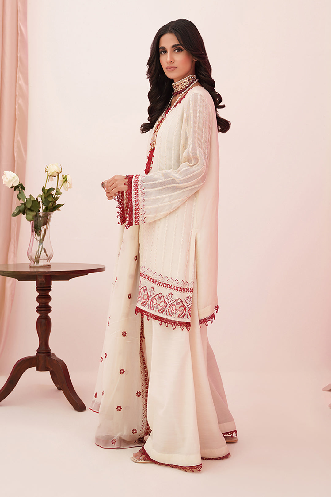 Zellbury | Unstitched 3 Piece Khaddi | Embroidered Shirt Shalwar Dupatta - 0363 - Libasekhas