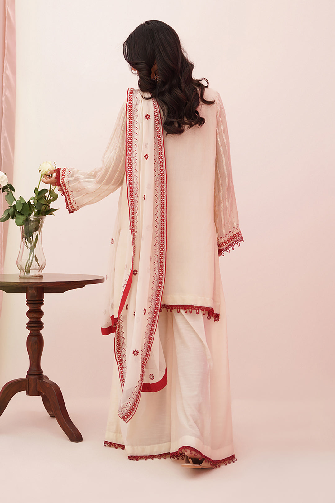 Zellbury | Unstitched 3 Piece Khaddi | Embroidered Shirt Shalwar Dupatta - 0363 - Libasekhas