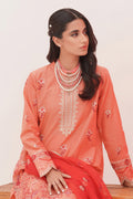 Zellbury | Unstitched 3 Piece Lawn | Embroidered Shirt Shalwar Dupatta - 0365 - Libasekhas