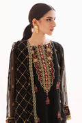 Zellbury | Unstitched 3 Piece Chiffon | Embroidered Shirt Shalwar Dupatta - 0293 - House Of Zarish