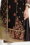 Zellbury | Unstitched 3 Piece Chiffon | Embroidered Shirt Shalwar Dupatta - 0293 - House Of Zarish