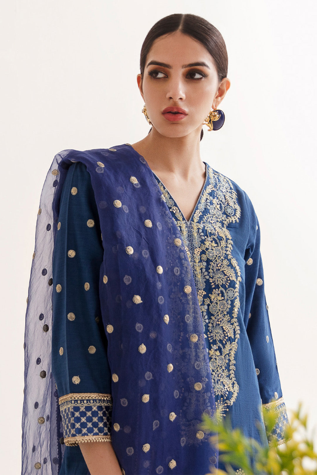 Zellbury | Unstitched 3 Piece Khaddar | Embroidered Shirt Shalwar Dupatta - 0295 - House Of Zarish