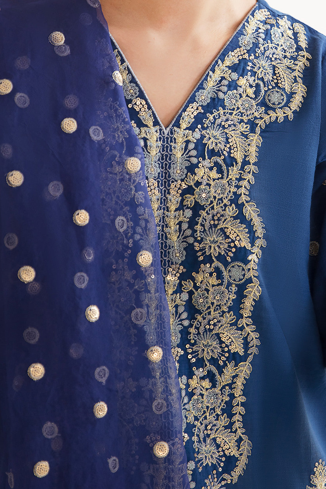 Zellbury | Unstitched 3 Piece Khaddar | Embroidered Shirt Shalwar Dupatta - 0295 - House Of Zarish