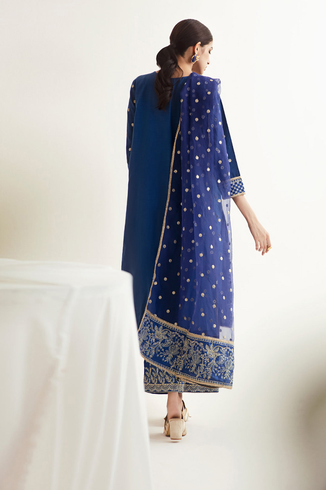 Zellbury | Unstitched 3 Piece Khaddar | Embroidered Shirt Shalwar Dupatta - 0295 - House Of Zarish