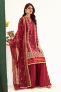 Zellbury | Unstitched 3 Piece Raw Silk | Embroidered Shirt Shalwar Dupatta - 0297 - Libasekhas