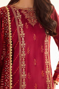 Zellbury | Unstitched 3 Piece Raw Silk | Embroidered Shirt Shalwar Dupatta - 0297 - Libasekhas