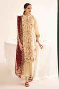 Zellbury | Unstitched 3 Piece Dobby | Embroidered Shirt Shalwar Dupatta - 0301 - Libasekhas