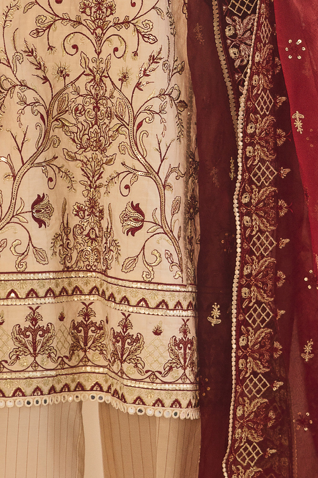 Zellbury | Unstitched 3 Piece Dobby | Embroidered Shirt Shalwar Dupatta - 0301 - House Of Zarish