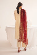 Zellbury | Unstitched 3 Piece Dobby | Embroidered Shirt Shalwar Dupatta - 0301 - House Of Zarish