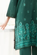 Zellbury | Unstitched 3 Piece Khaddar | Embroidered Shirt Shalwar Dupatta - 0302 - Libasekhas