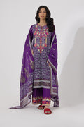 Zellbury | Unstitched 3 Piece Lawn | Embroidered Shirt Shalwar Dupatta - 0196 - Libasekhas
