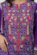 Zellbury | Unstitched 3 Piece Lawn | Embroidered Shirt Shalwar Dupatta - 0196 - House Of Zarish