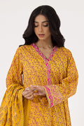 Zellbury | Unstitched 3 Piece Lawn | Embroidered Shirt Shalwar Dupatta - 0199 - House Of Zarish