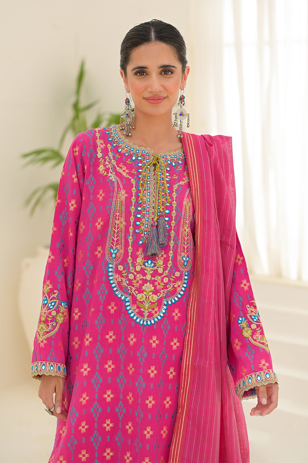 Zellbury | Unstitched 3 Piece Jacquard | Embroidered Shirt Shalwar Dupatta - 0289 - House Of Zarish