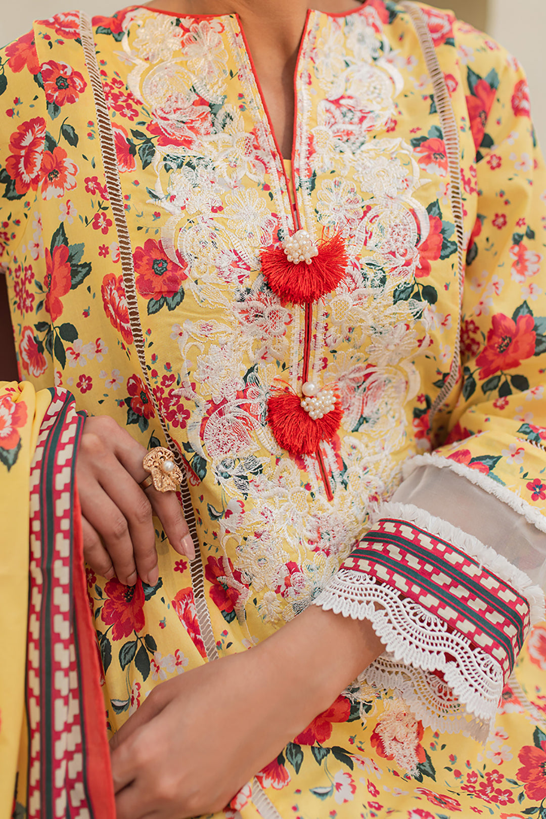 Zellbury | Unstitched 2 Piece Lawn | Embroidered Shirt Dupatta - 1168 - Libasekhas