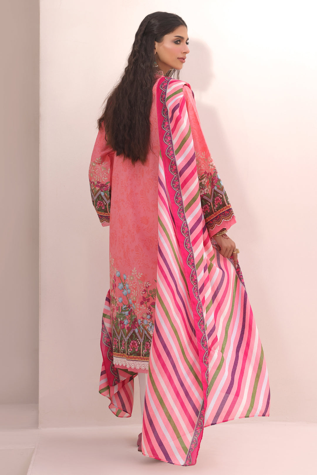 Zellbury | Unstitched 2 Piece Lawn | Embroidered Shirt Dupatta - 1658 - House Of Zarish