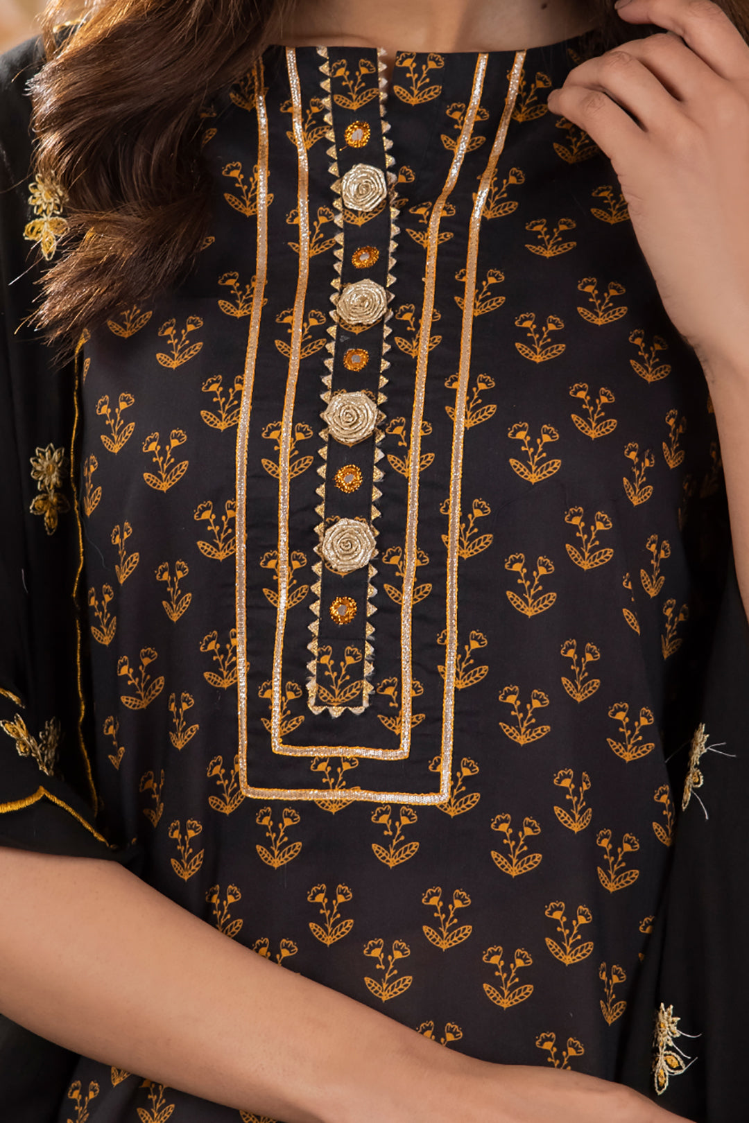 Zellbury | Unstitched 3 Piece Lawn | Embroidered Shirt Shalwar Dupatta - 1107 - House Of Zarish