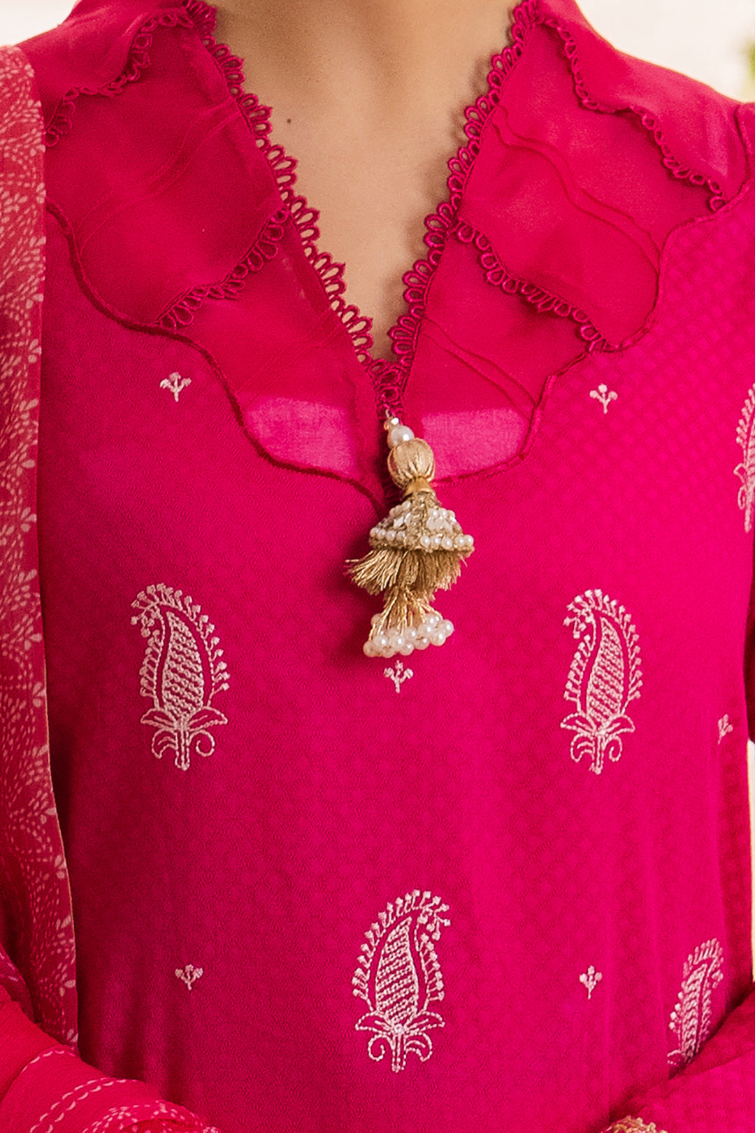 Zellbury | Unstitched 3 Piece Jacquard | Embroidered Shirt Shalwar Dupatta - 1118 - House Of Zarish