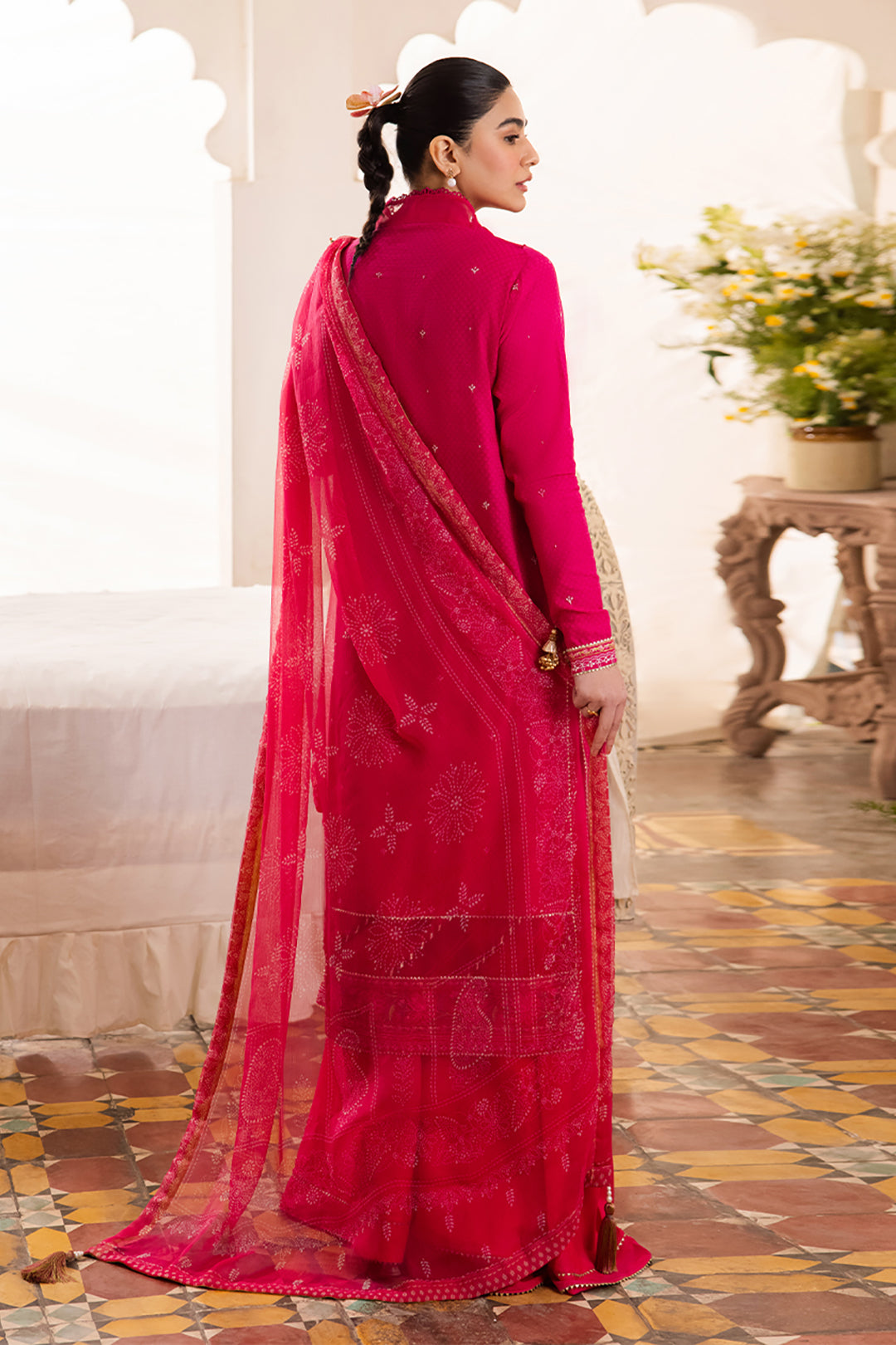 Zellbury | Unstitched 3 Piece Jacquard | Embroidered Shirt Shalwar Dupatta - 1118 - House Of Zarish