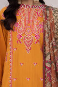 Zellbury | Unstitched 3 Piece Cambric | Embroidered Shirt Shalwar Dupatta - 1142 - House Of Zarish