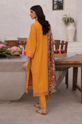 Zellbury | Unstitched 3 Piece Cambric | Embroidered Shirt Shalwar Dupatta - 1142 - House Of Zarish