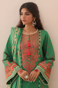 Zellbury | Unstitched 3 Piece Lawn | Embroidered Shirt Shalwar Dupatta - 1247 - House Of Zarish
