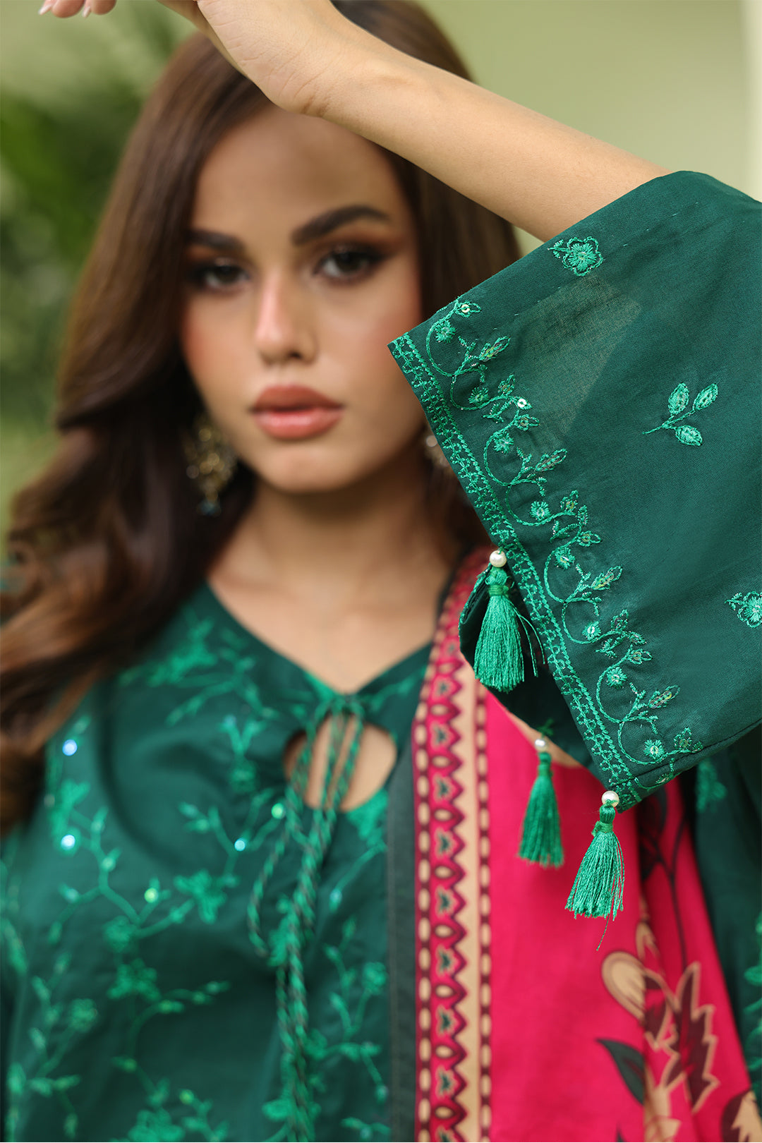 Zellbury | Unstitched 3 Piece Lawn | Embroidered Shirt Shalwar Dupatta - 1264 - House Of Zarish