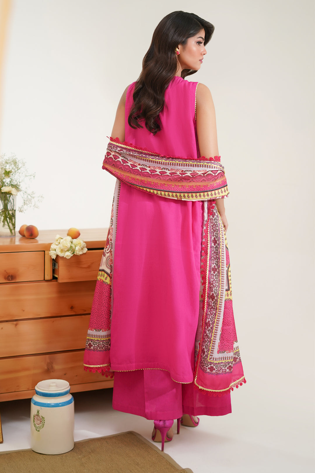 Zellbury | Unstitched 3 Piece Lawn | Embroidered Shirt Shalwar Dupatta - 1270 - House Of Zarish