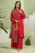 Zellbury | Unstitched 3 Piece Slub | Embroidered Shirt Shalwar Dupatta - 1272 - Libasekhas